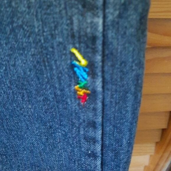 Coogi Australia Vintage Embroidered Denim Jeans Size W38 L34 - Picture 5 of 16